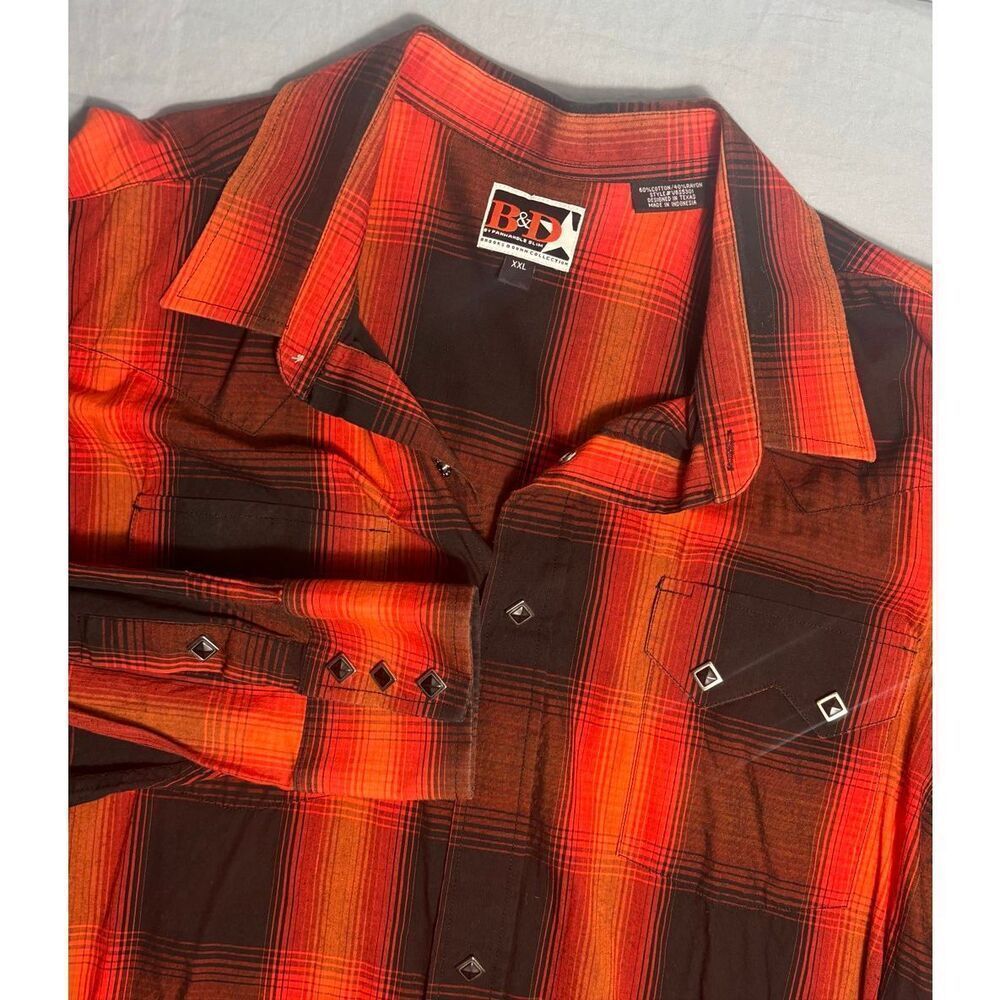 Panhandle Slim BROOKS AND DUNN COLLECTION  Western Shirt XXL Square Pearl Snap